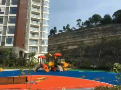 樓盤小區運動地面_游樂設施工程案例_廣東