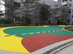 東莞茶山鎮峽口村回遷小區 EPDM運動地面_其他案例_廣東
