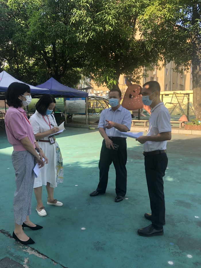民眾中心小學迎接民眾街道教育和體育事務中心督導檢查
