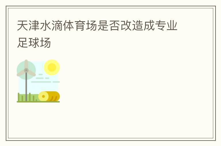 天津水滴體育場是否改造成專業足球場