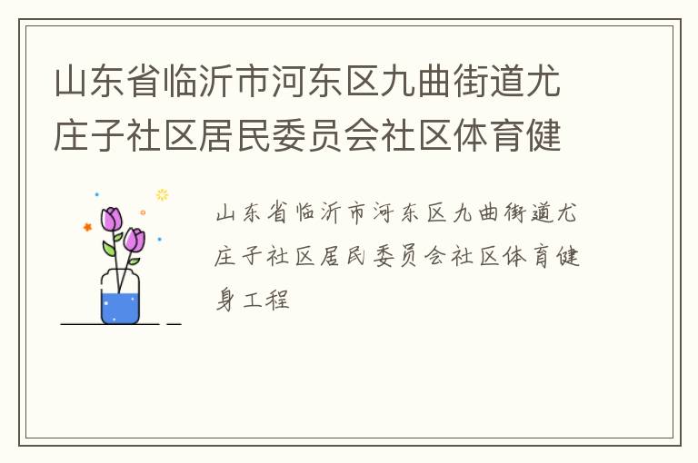 山東省臨沂市河東區九曲街道尤莊子社區居民委員會社區體育健身工程
