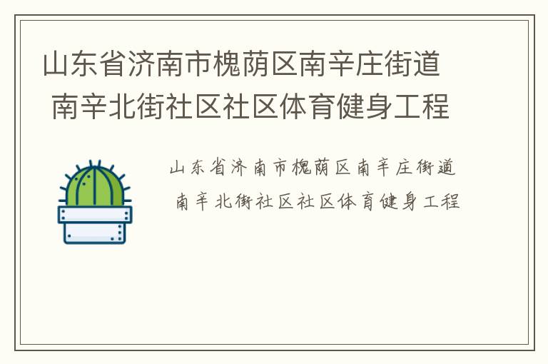 山東省濟南市槐蔭區南辛莊街道 南辛北街社區社區體育健身工程