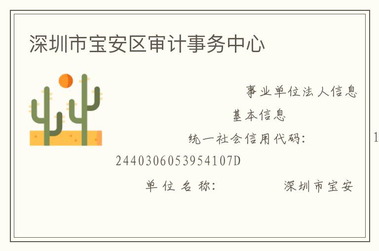 深圳市寶安區審計事務中心