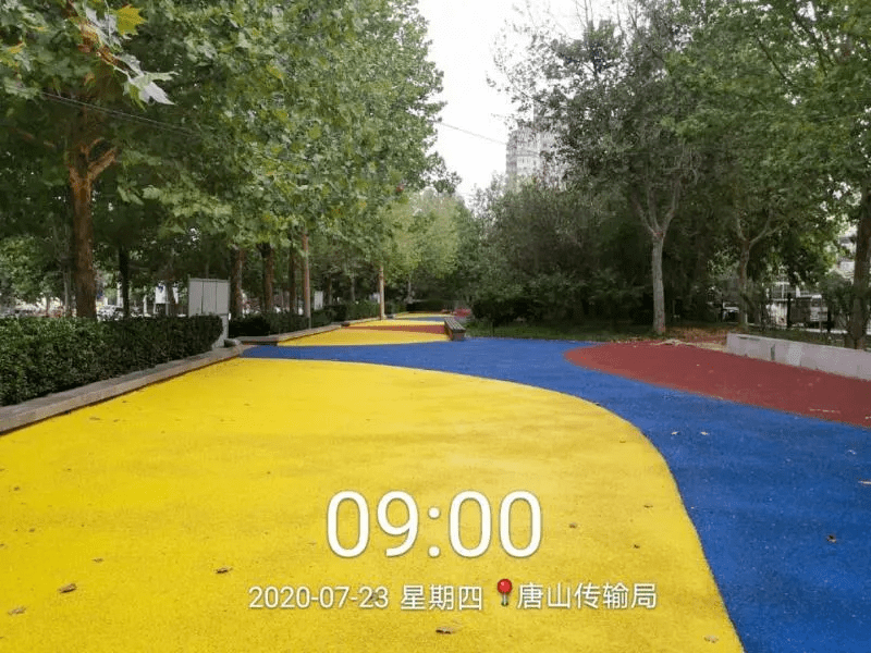 唐山：25個公園廣場新<a href=http://www.bentong.net target=_blank class=infotextkey>塑膠跑道</a>已投入使用！