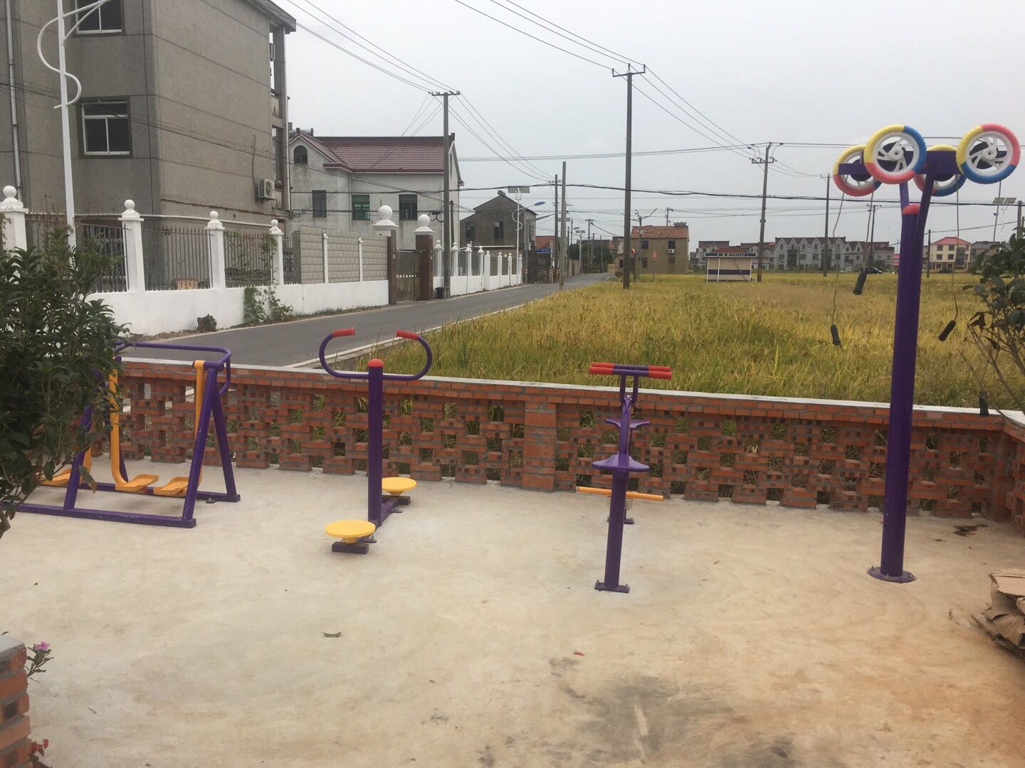 老港鎮(zhèn)欣河村民委員會煙墩6組健身苑點 老港鎮(zhèn)欣河村民委員會煙墩6組健身苑點