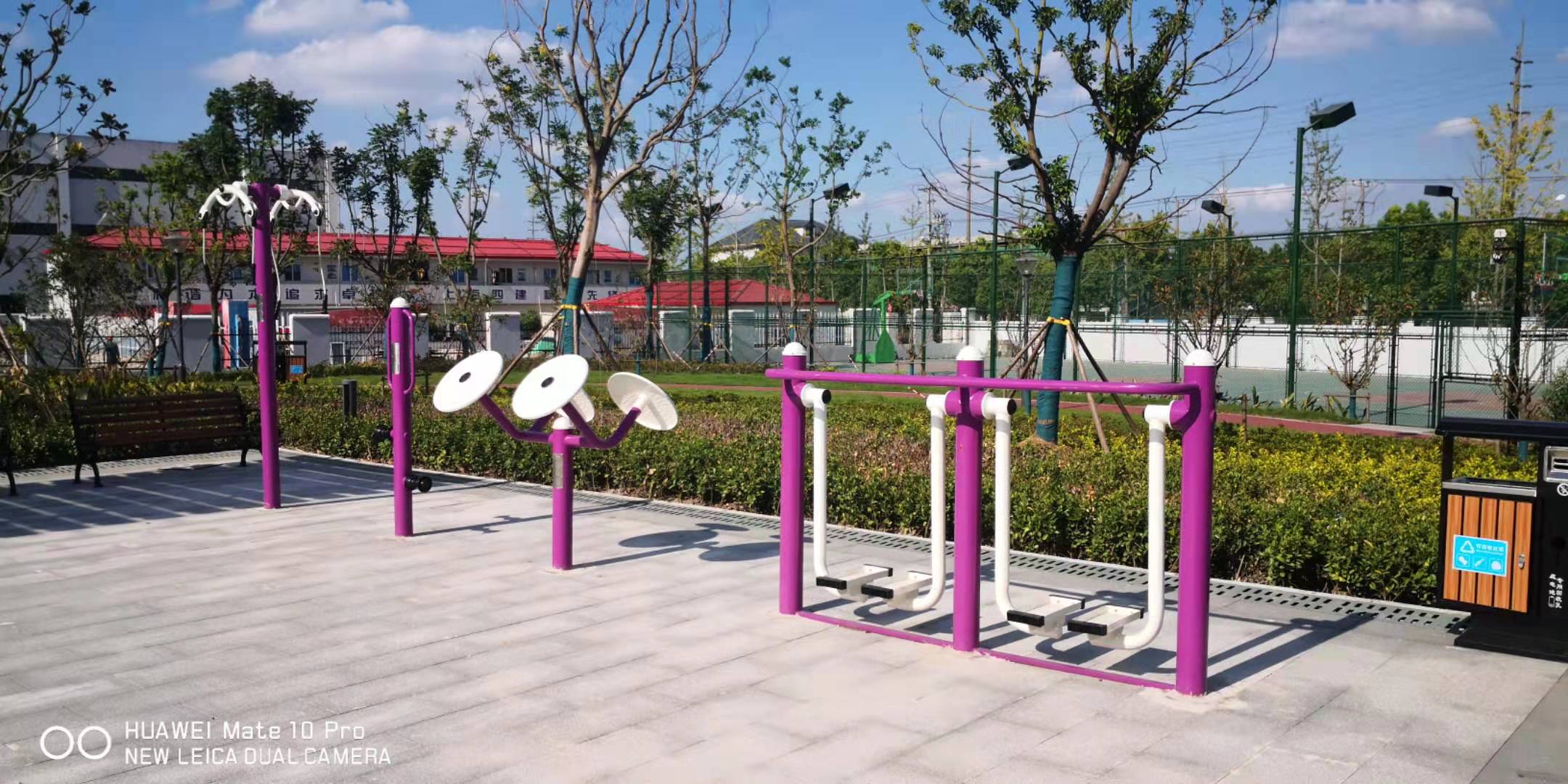 華漕鎮趙家村固廢綠地健身點
