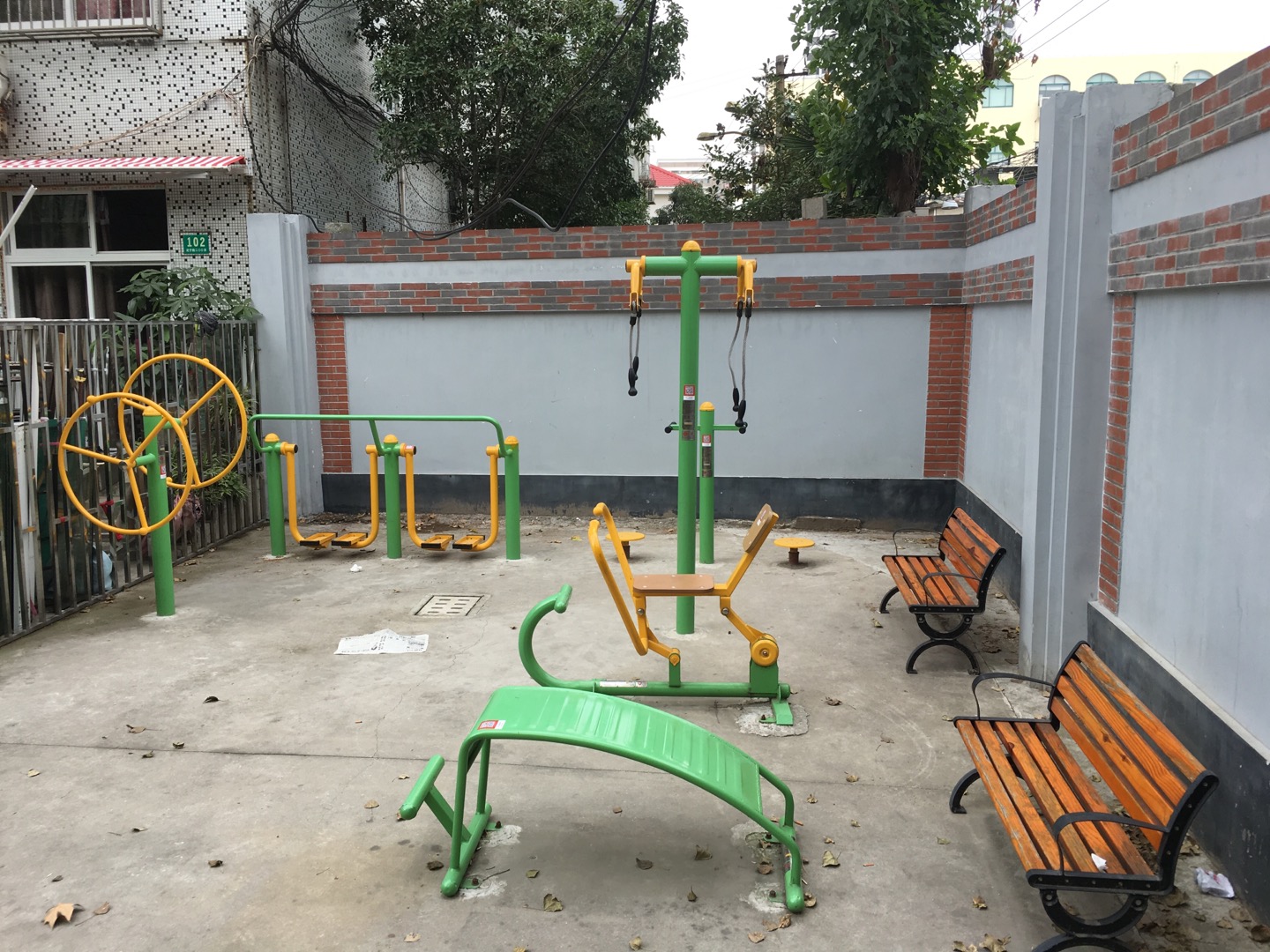 武寧小城外圍市民益智健身苑點 武寧小城外圍市民益智健身苑點