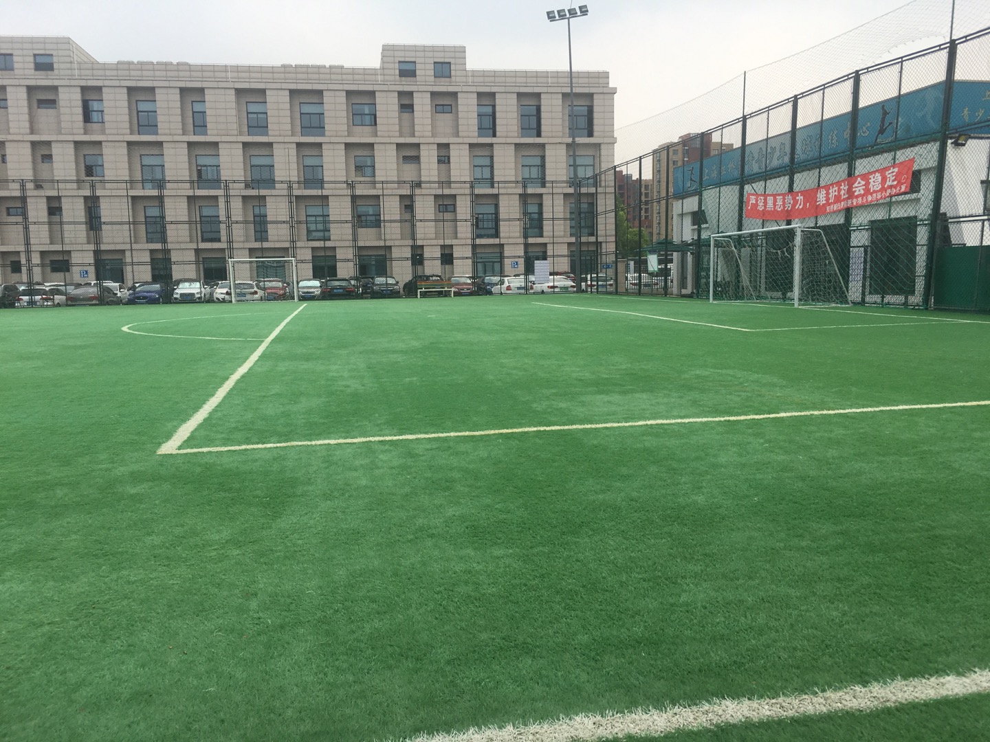 虹橋鎮(zhèn)金虹橋河濱綠地足球場