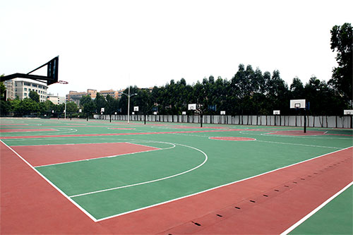 廣州市建材中等專業學校丙烯酸籃球場