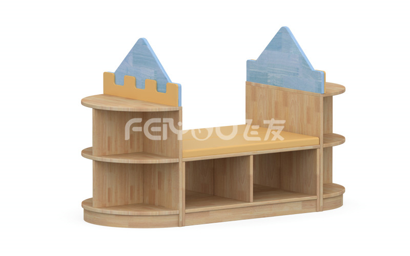 幼兒園實木家具環保水性漆寶寶多功能學習互動城堡組合書架.jpg