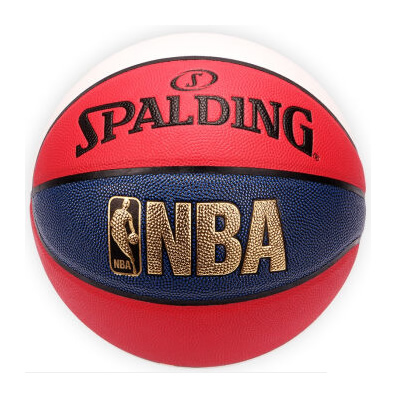 斯伯丁NBA紅白藍三色籃球