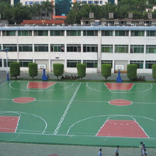 利達供應(yīng)硅pu球場材料、硅pu球場地面施工、硅pu球場地面材料廠家 硅PU涂料